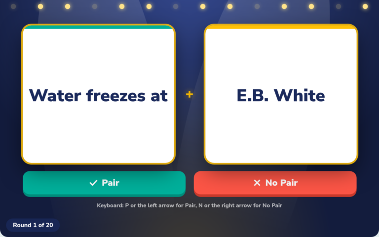 Does It Pair Up?