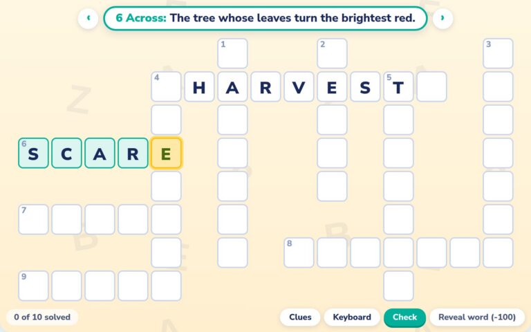 Fall Crossword
