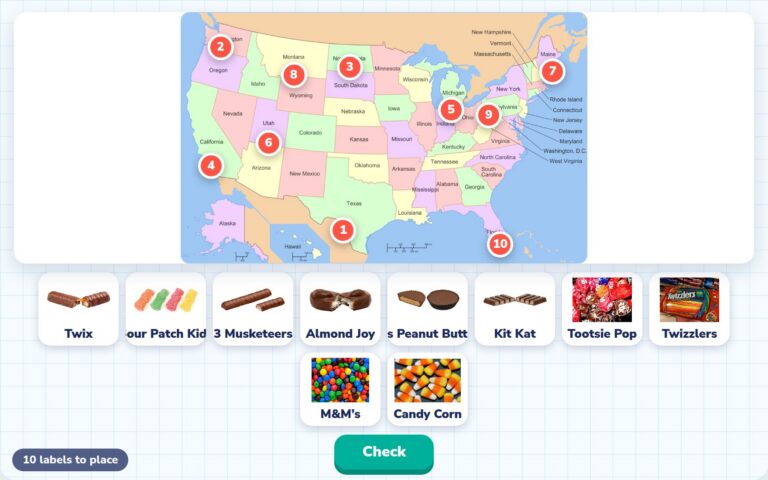 Popular Halloween Candy by State