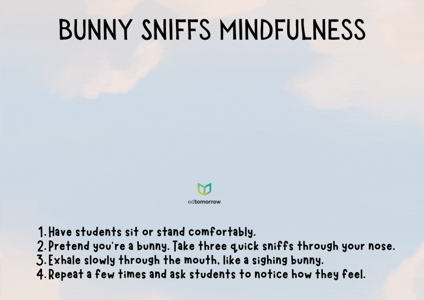 Bunny Mindfulness Gif