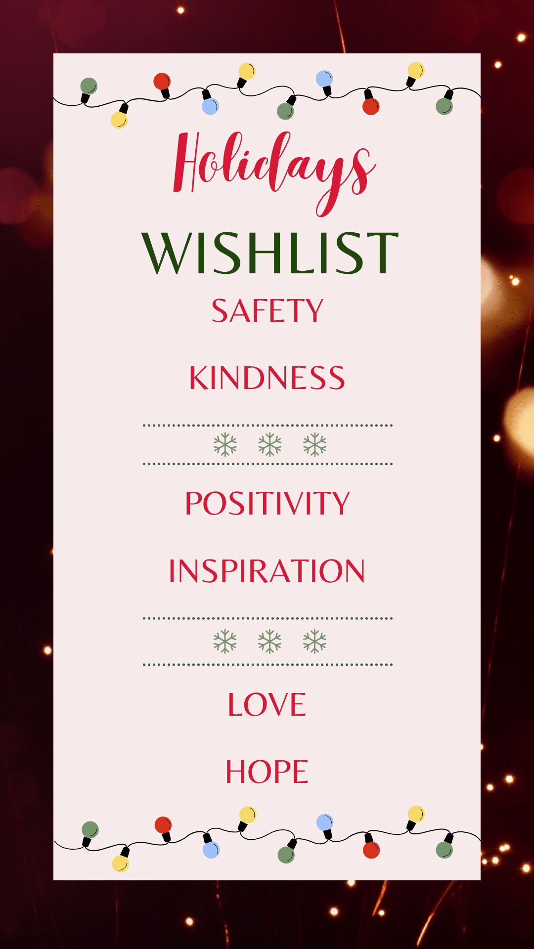 Holidays Wishlist