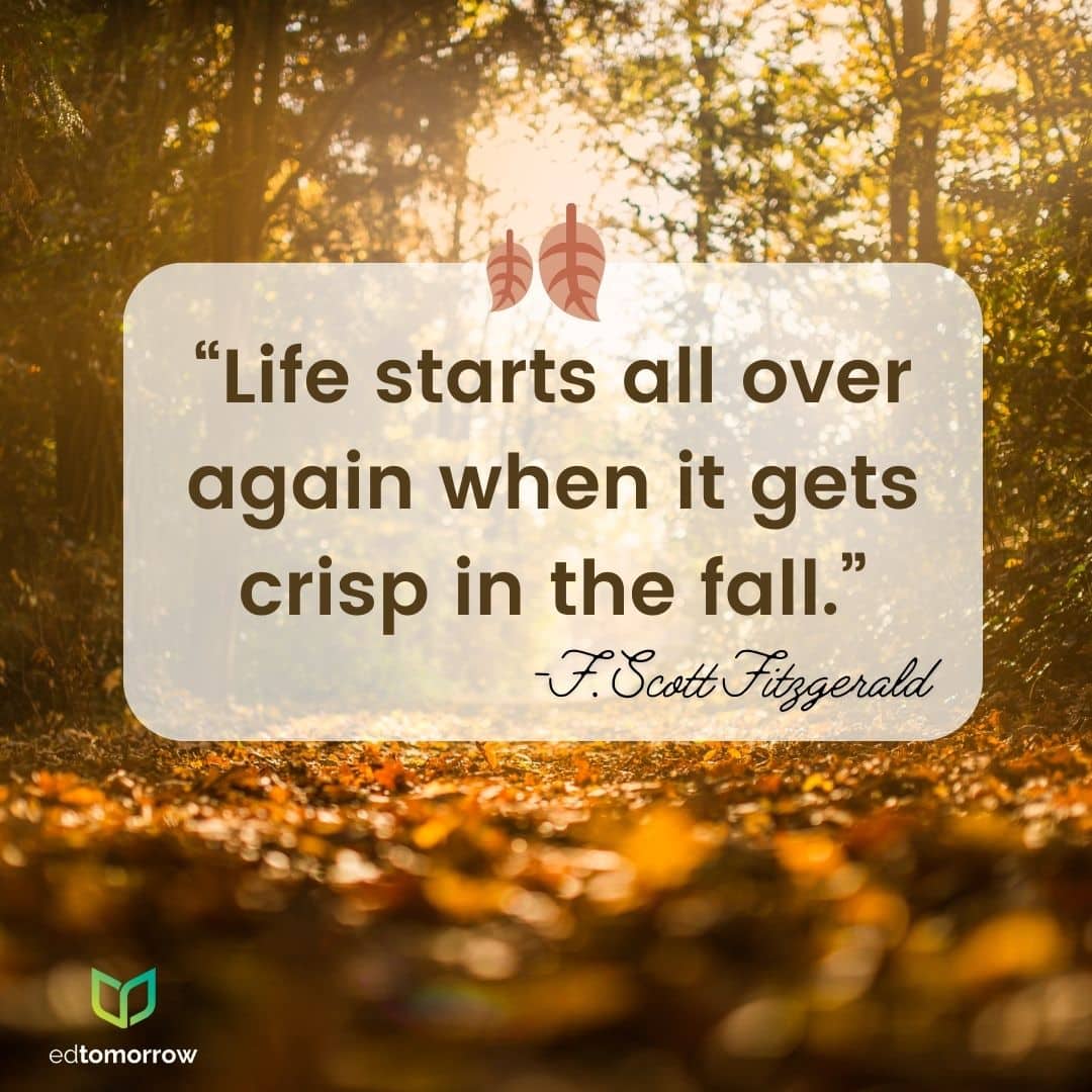 Life Starts All Over In Fall