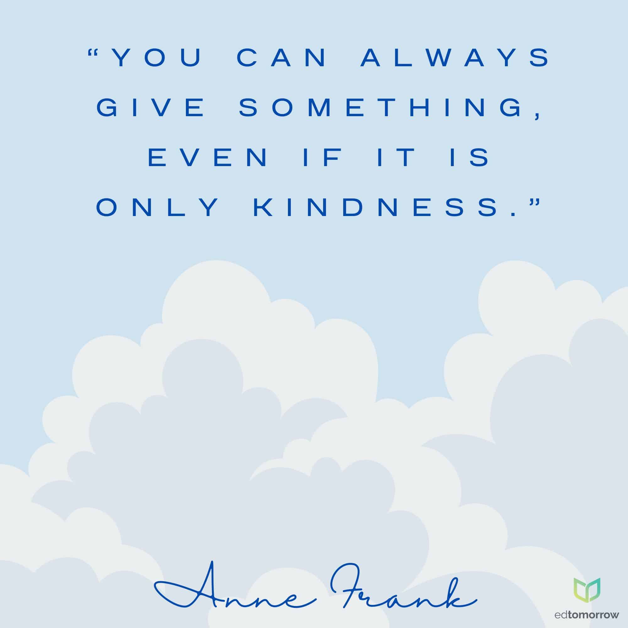 You Can Always Give Something
