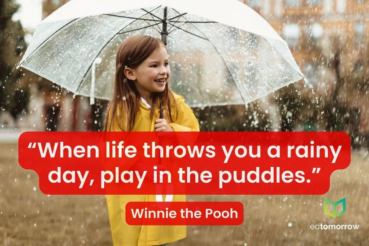 When Life Throws Rainy Day Winnie