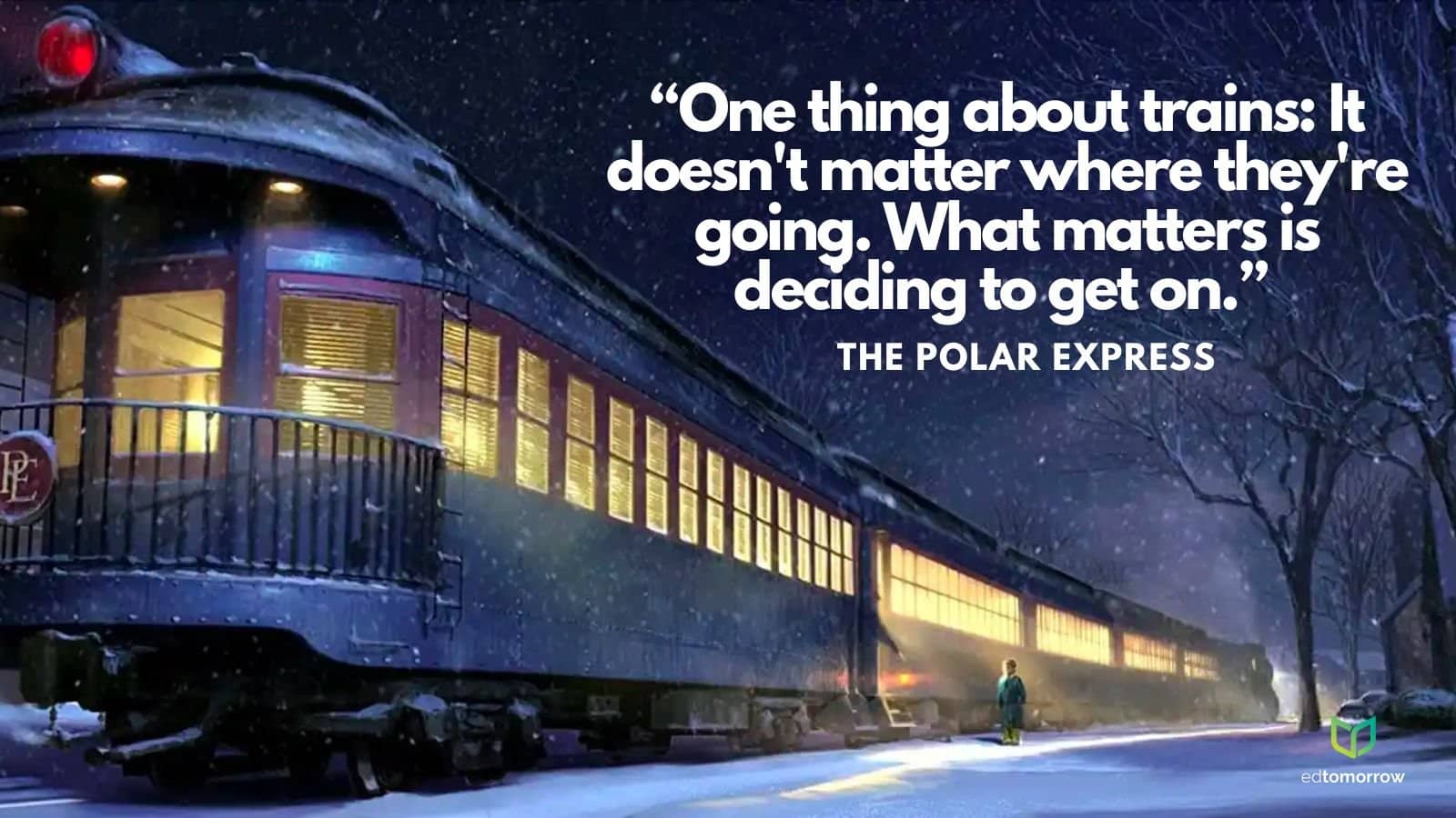 Trains Deciding To Get On Polar Express