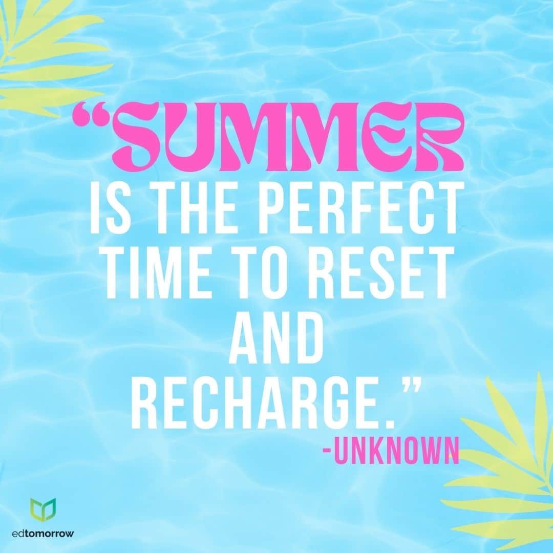 Summer Reset And Recharge
