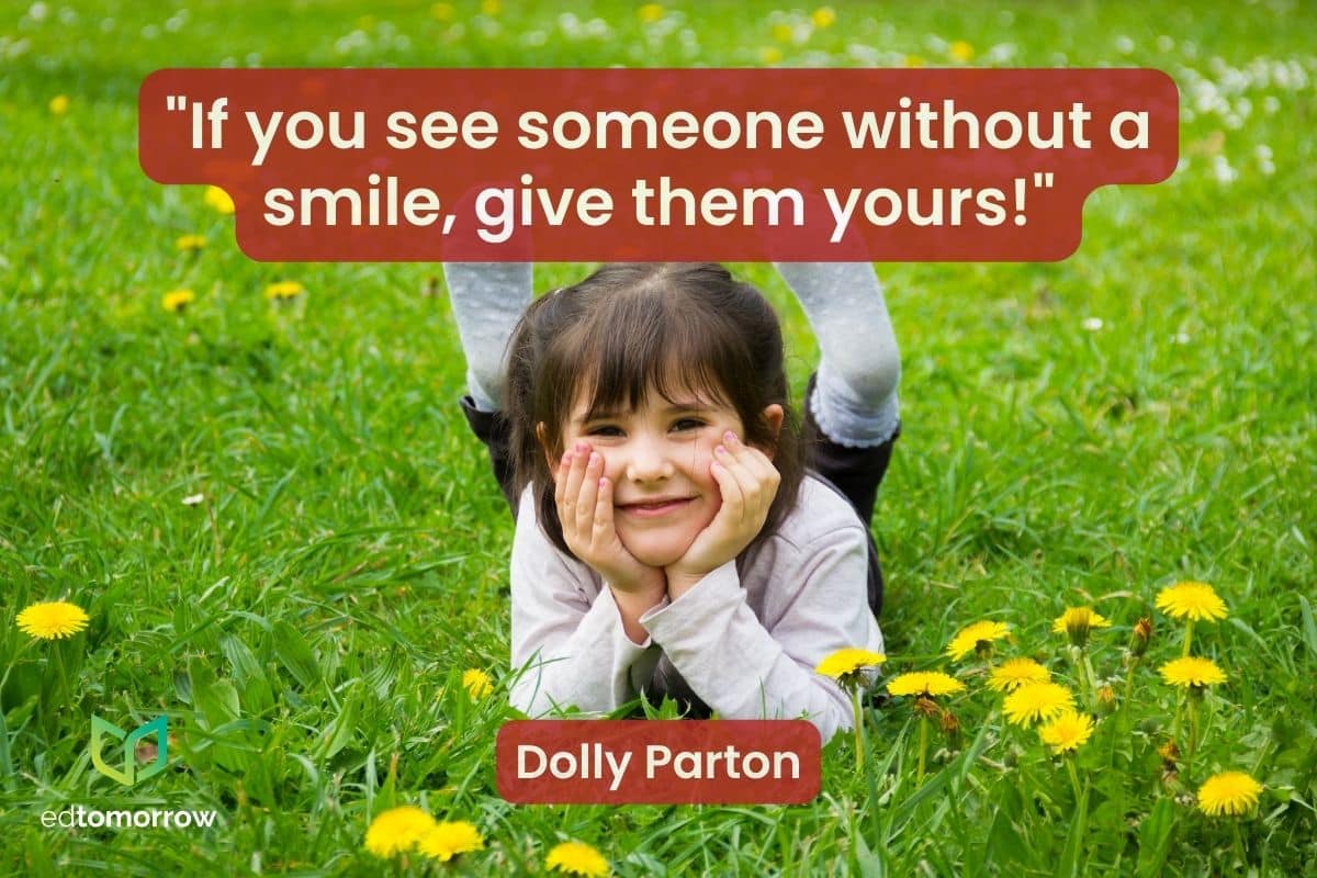 Secondary Primary Dolly Parton Grass Smile