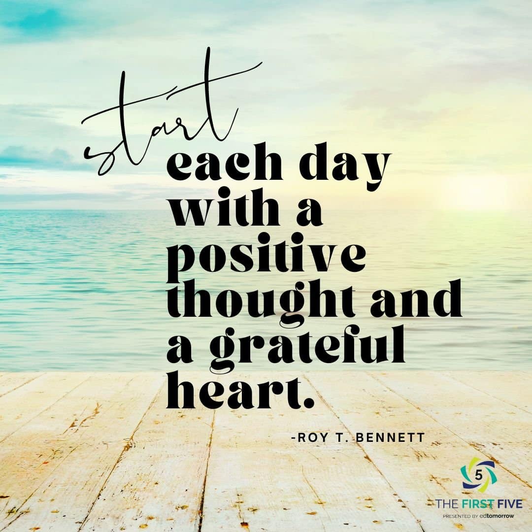 Positive Thought With Grateful Heart