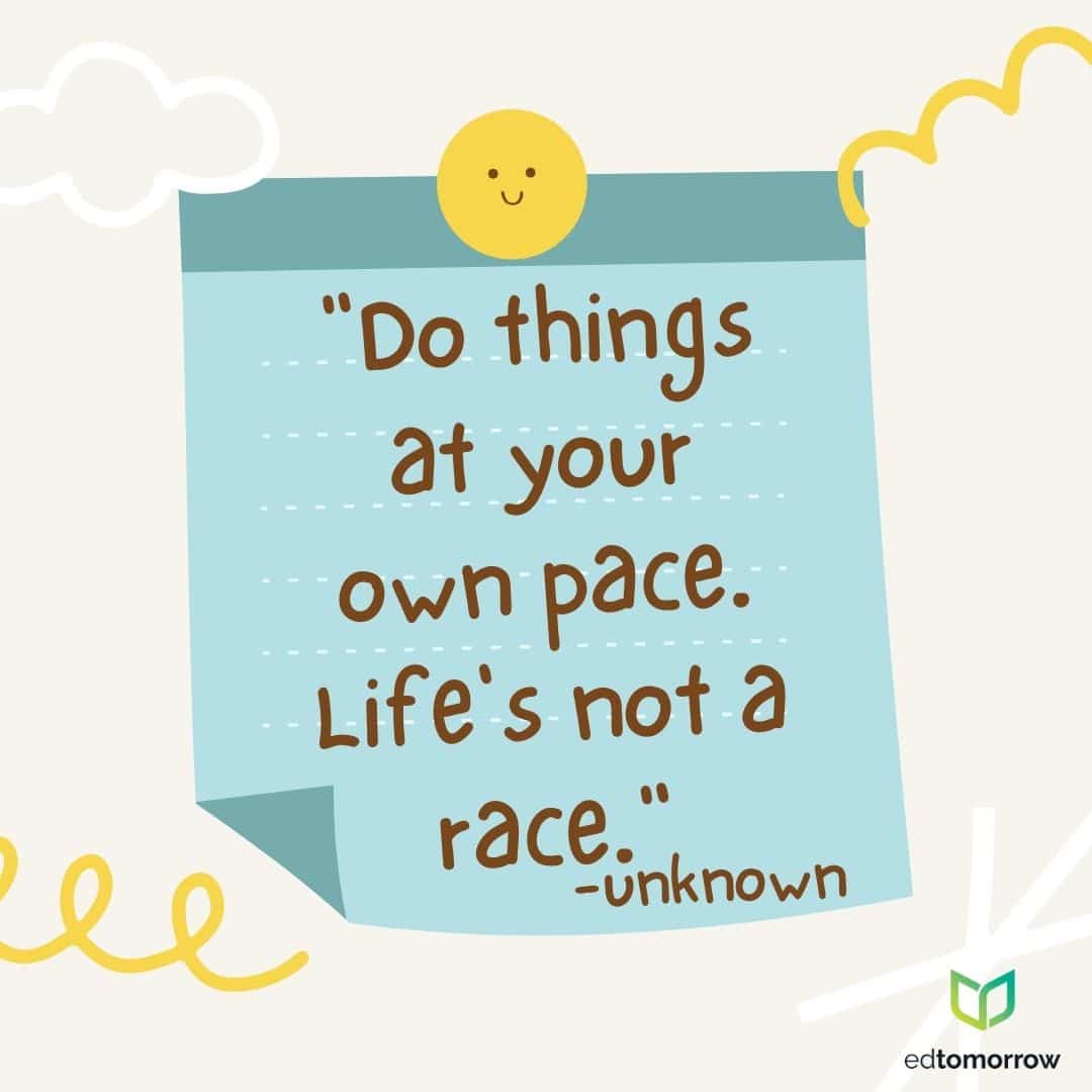 Life Is Not A Race