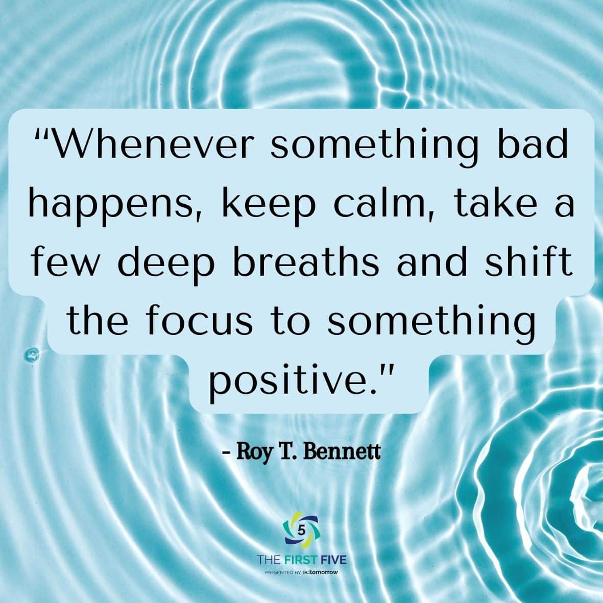 Keep Calm Deep Breaths Positive