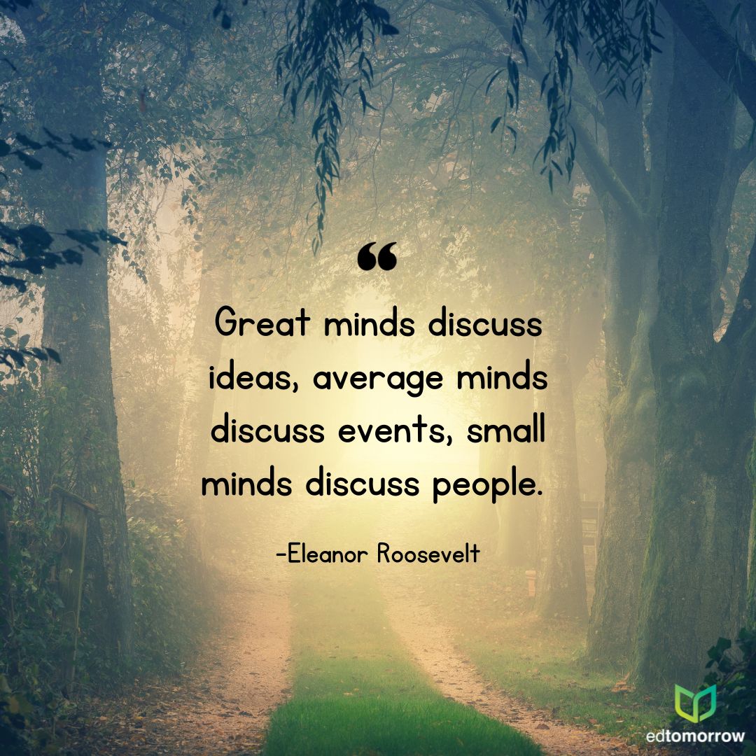Great Minds Discus Ideas