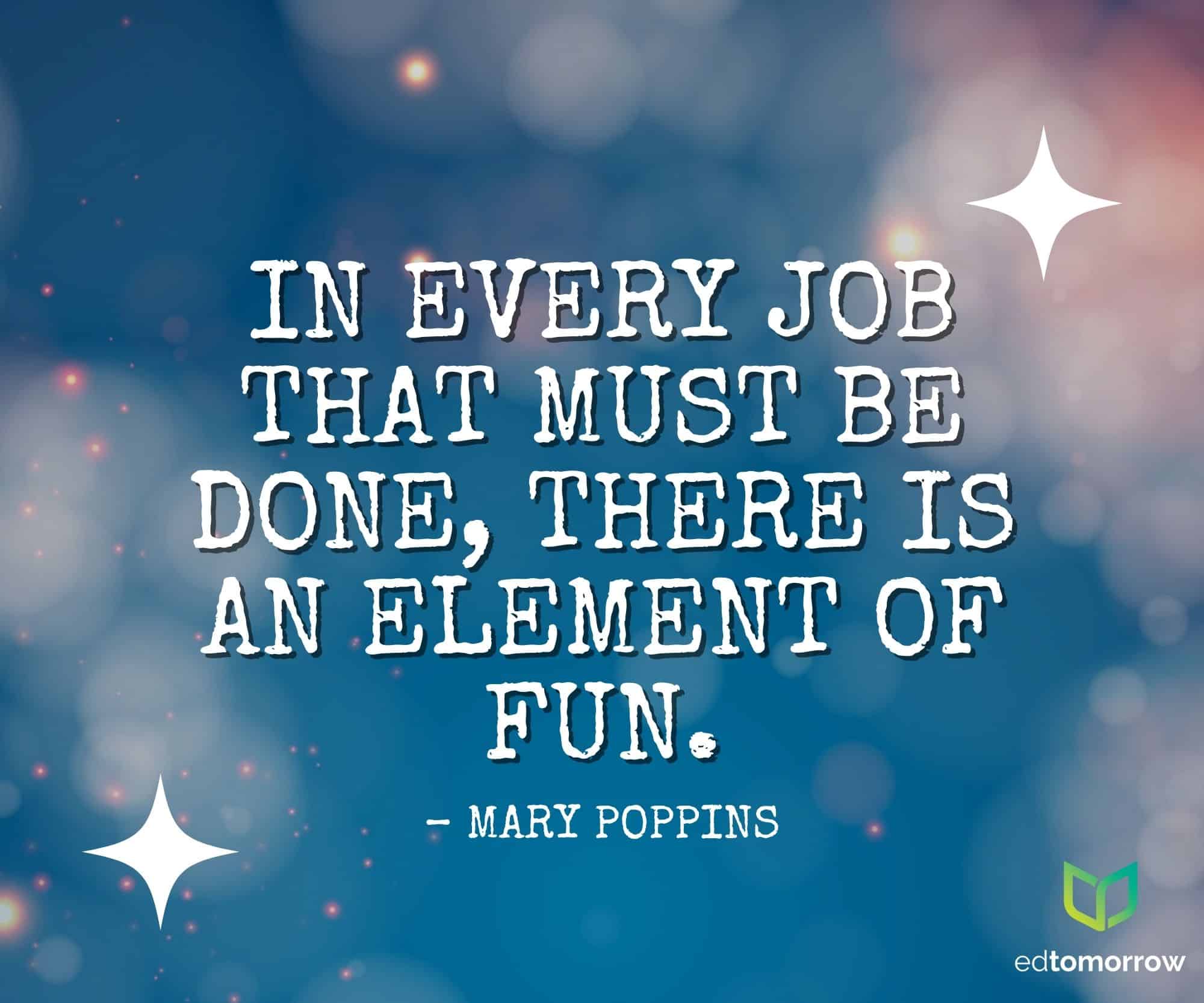 Every Job Element Of Fun