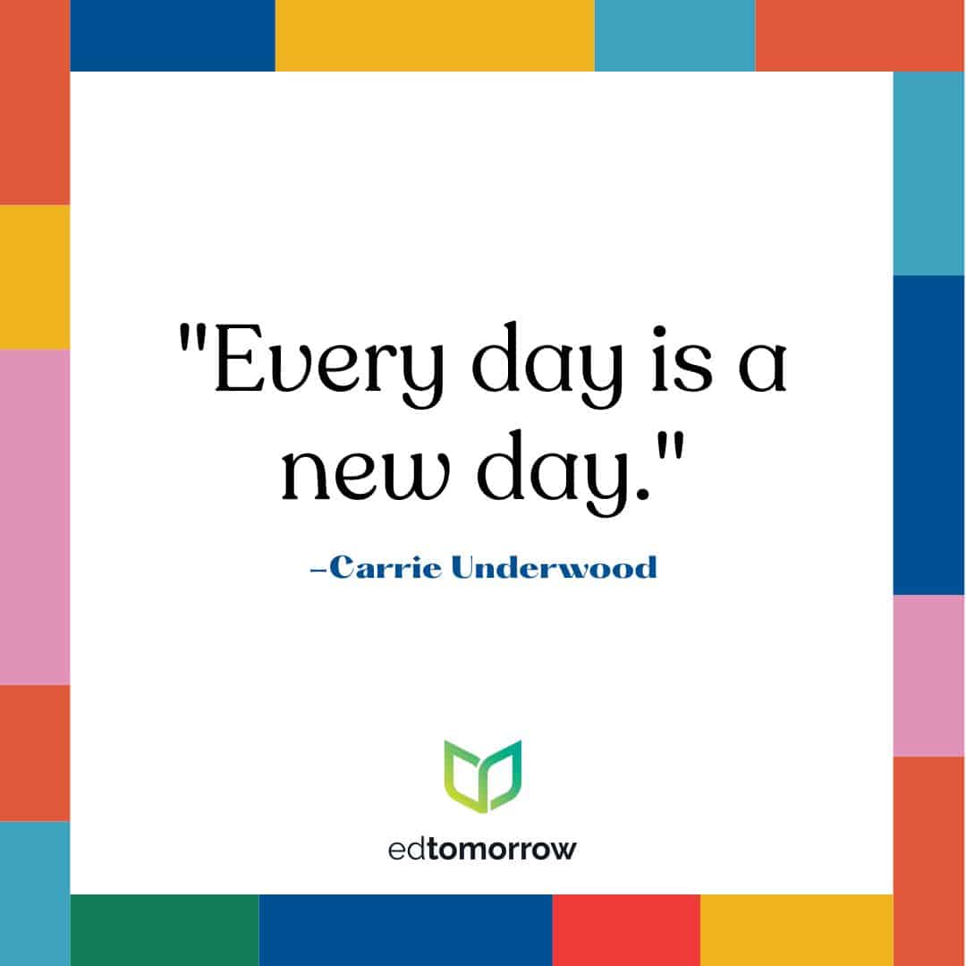Every Day Is  A New Day