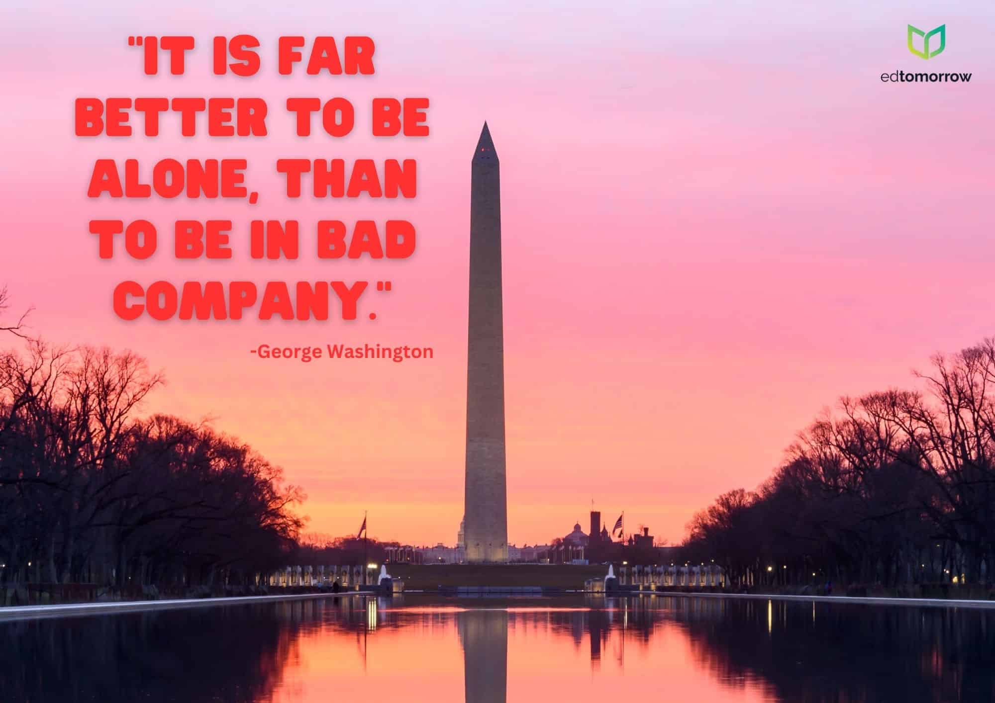 Better Alone Than In Bad Company