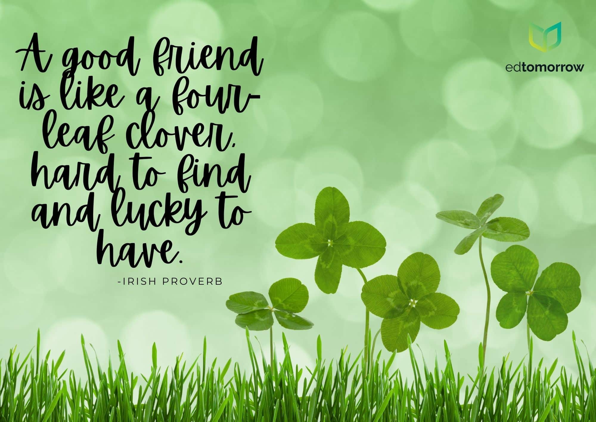 A Good Friend Like Four Leaf Clover