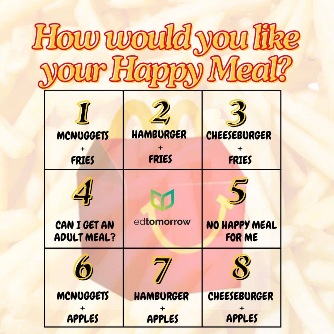 Happy Meal Choices