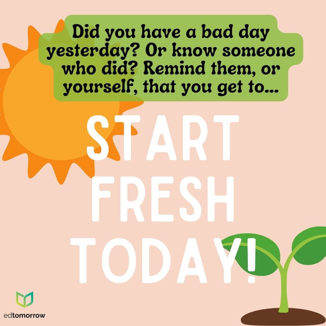 Today is a Fresh Start