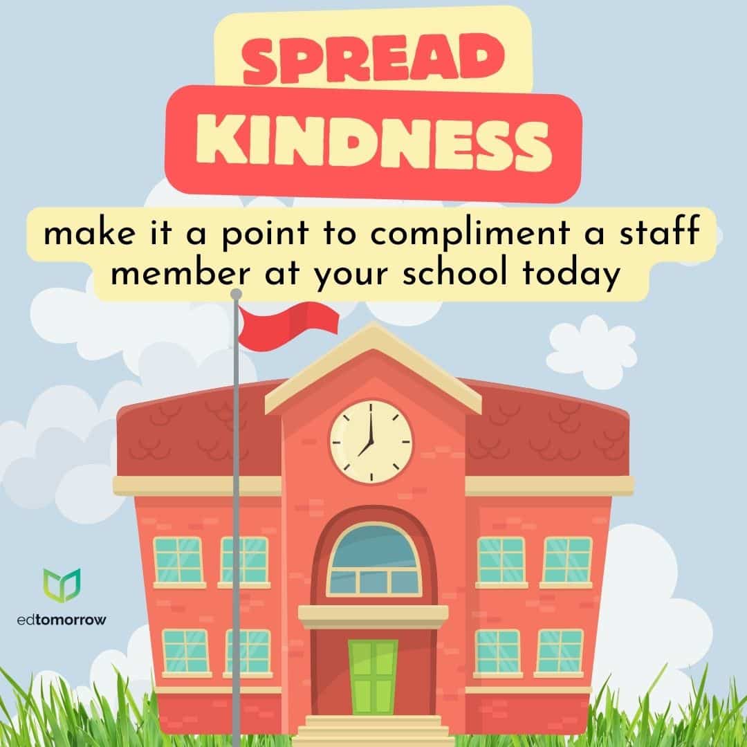 Compliment an Adult at School - First Five PLUS