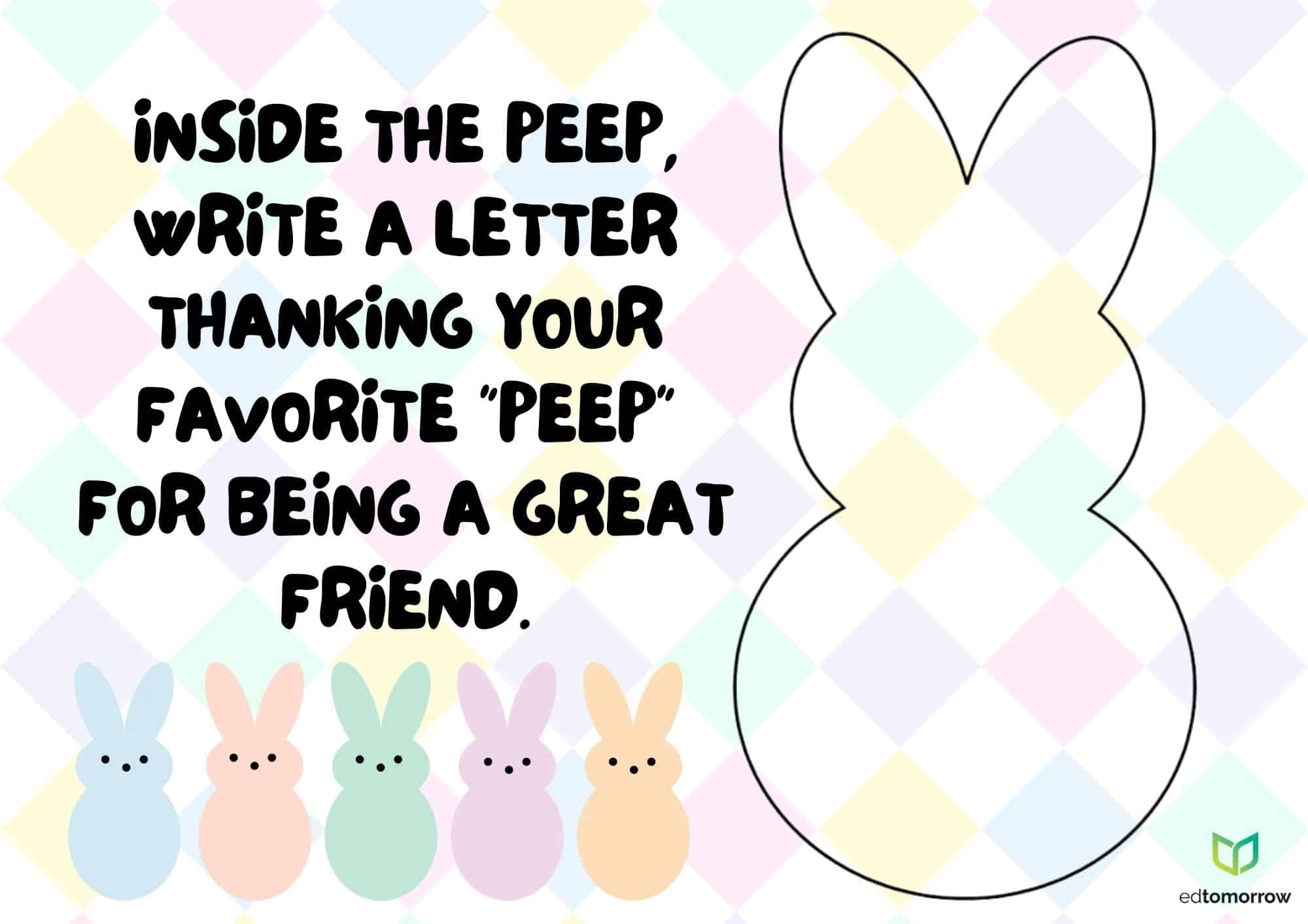 Write a Letter to Your Peep