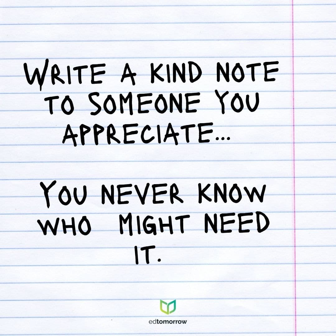 Write a Kind Note Today