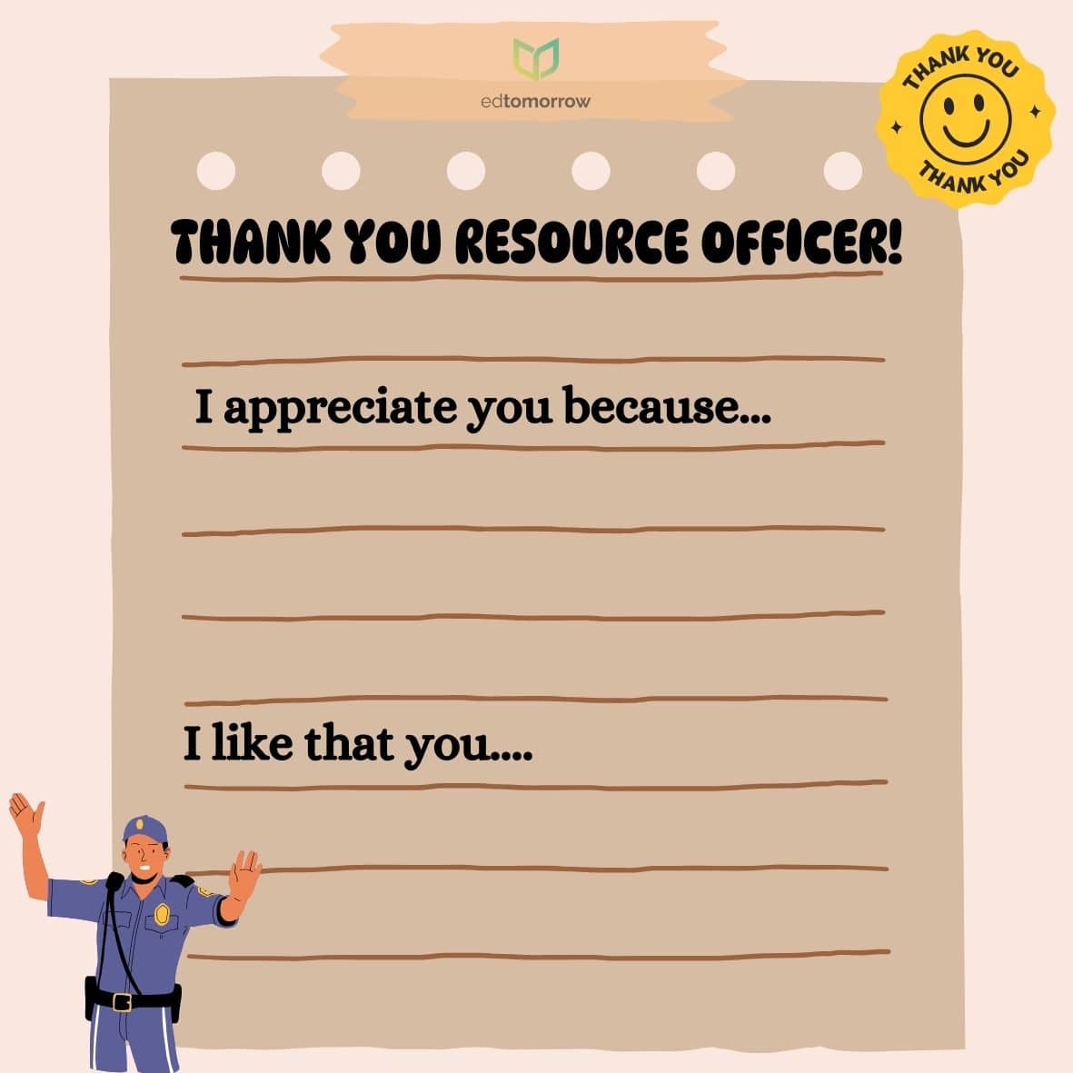 Thank Your Resource Officer