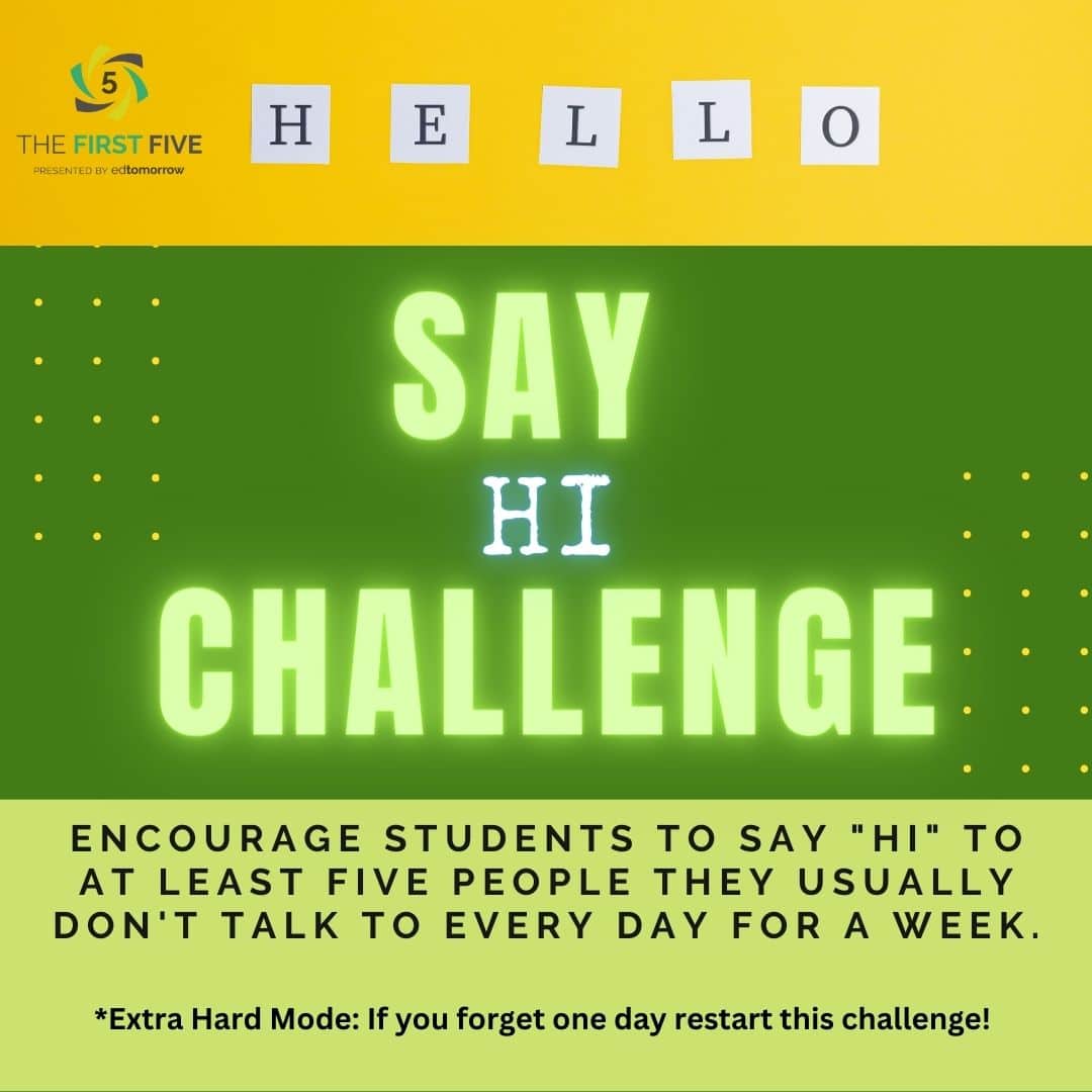 Say Hi Challenge