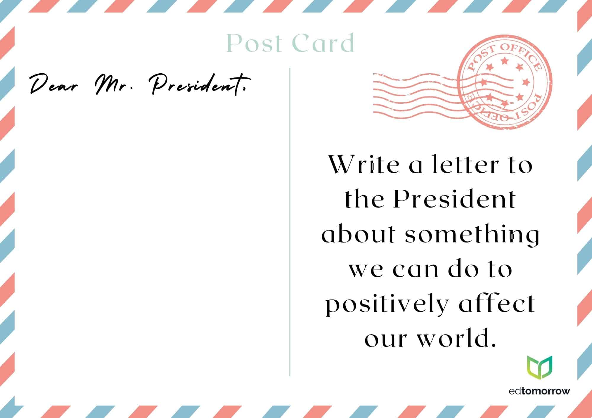 Dear Mr President