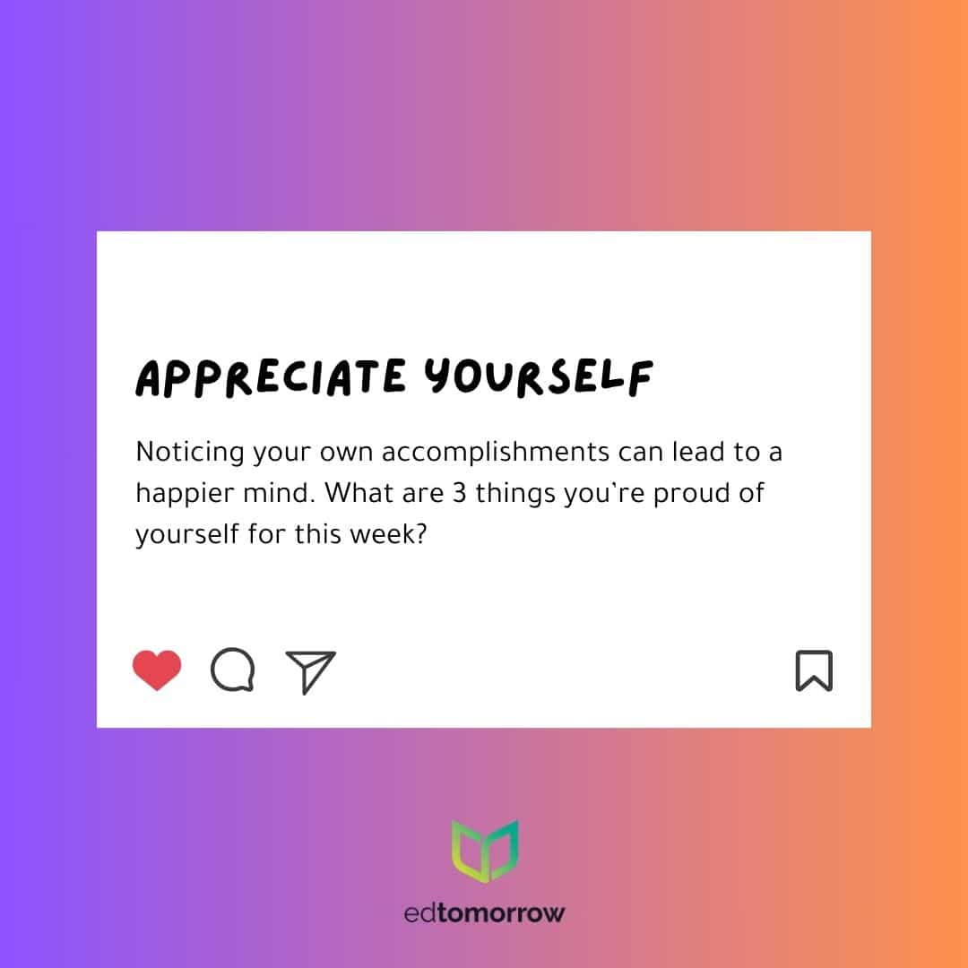 Appreciate Yourself Today and Everyday