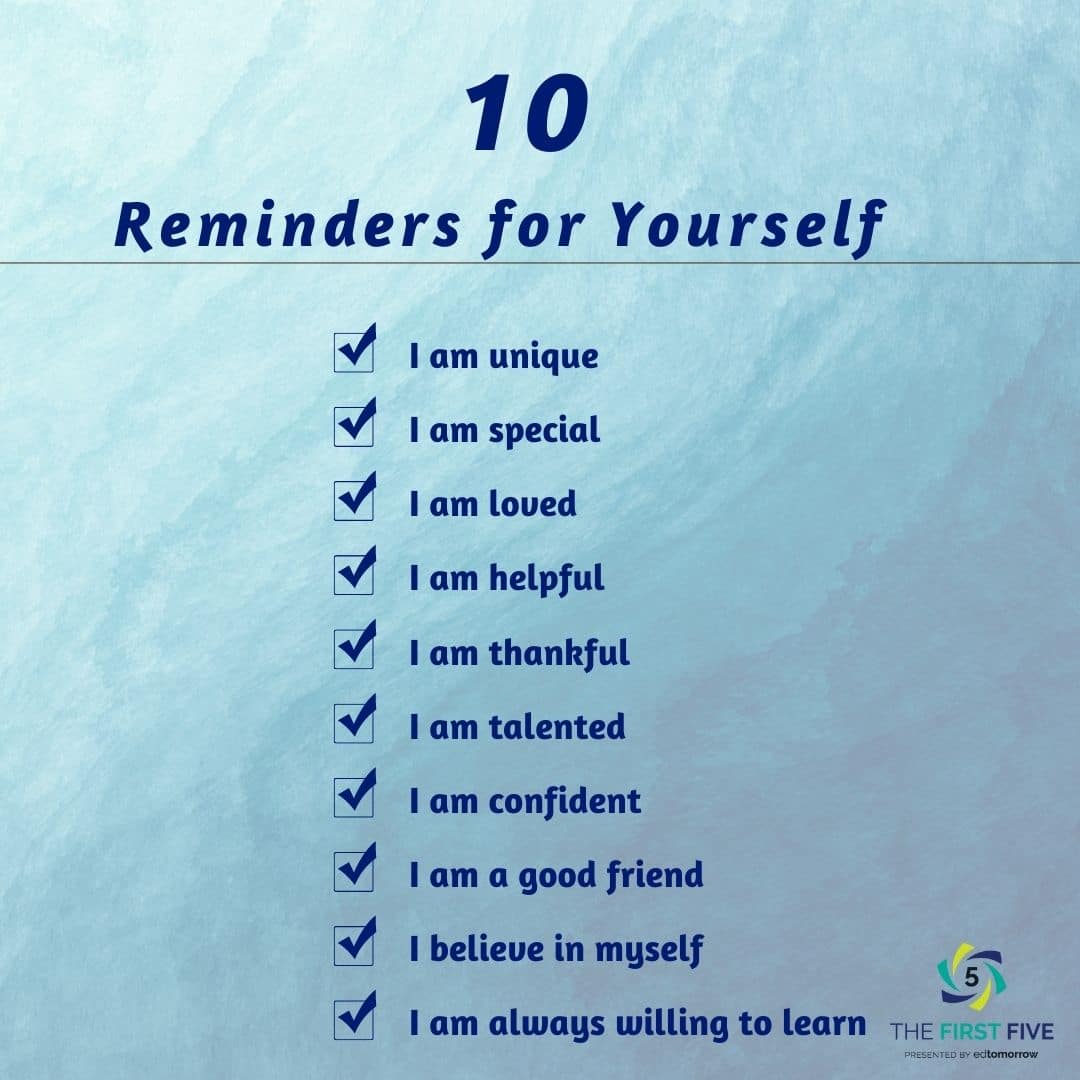 10 Reminders for Yourself