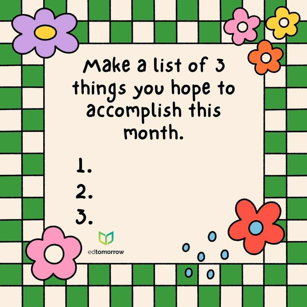 3 Things to Accomplish