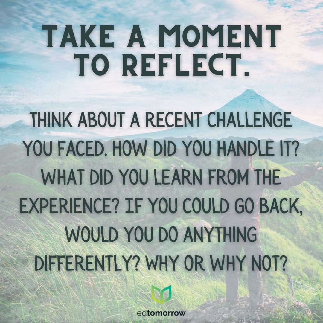 Take a Moment to Reflect