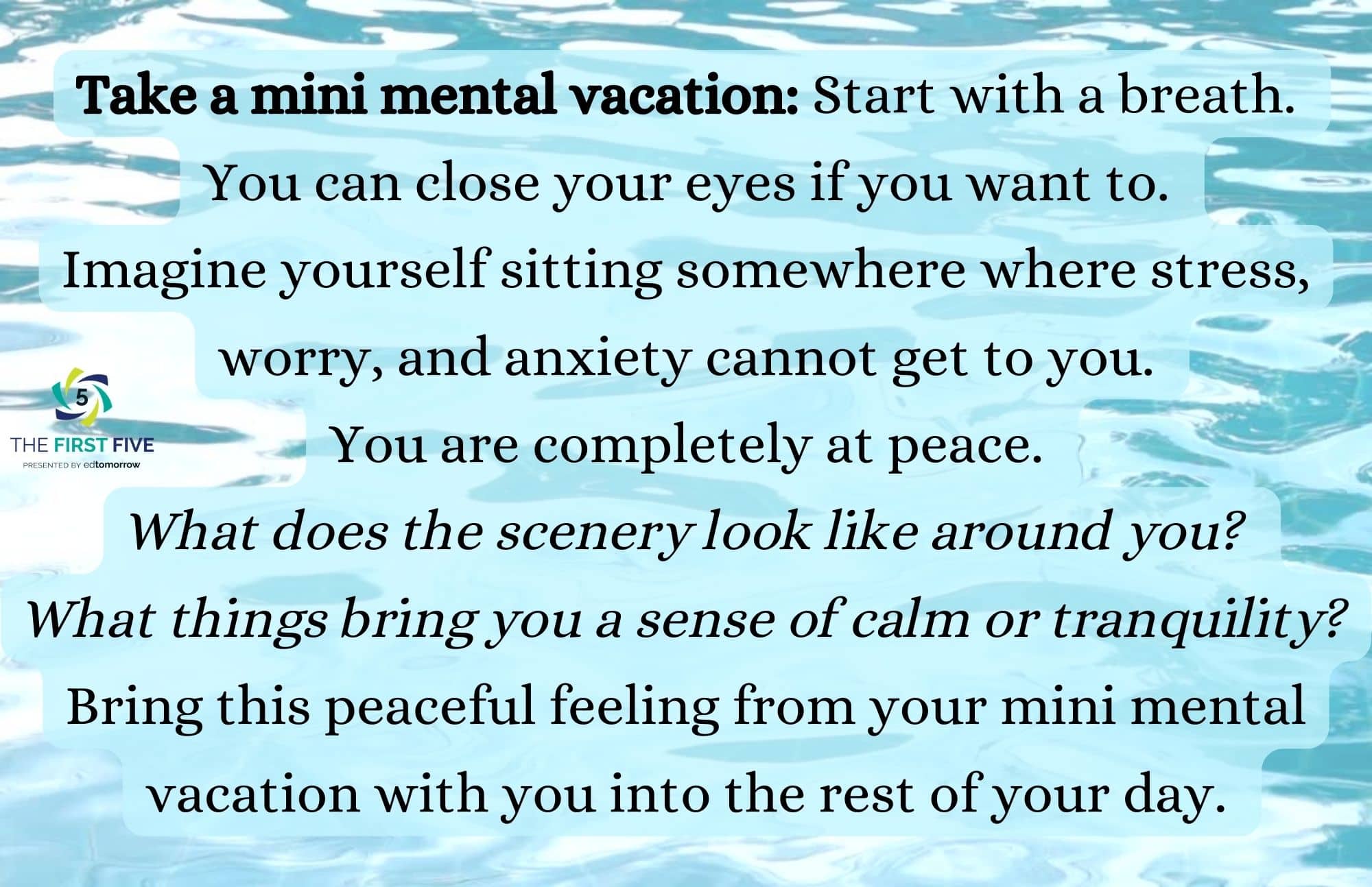 Mini Mental Vacation Guide