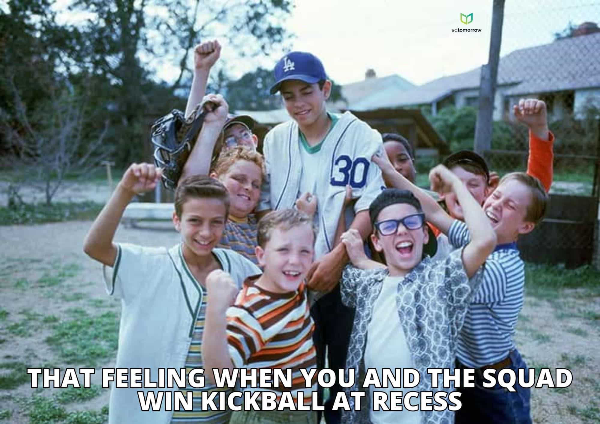 The Sandlot Winning Kickball at Recess