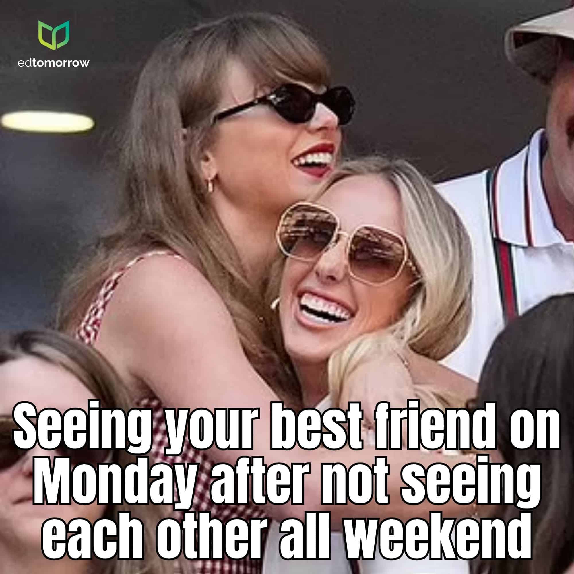Taylor Swift and Brittany Mahomes Seeing Your Bestie on Monday