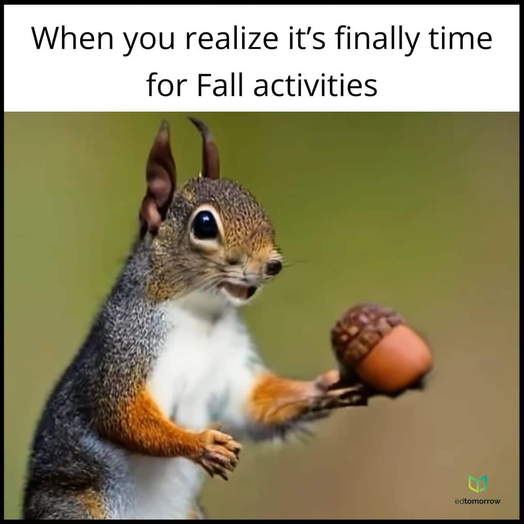 Squirrel Ready for Fall Fun