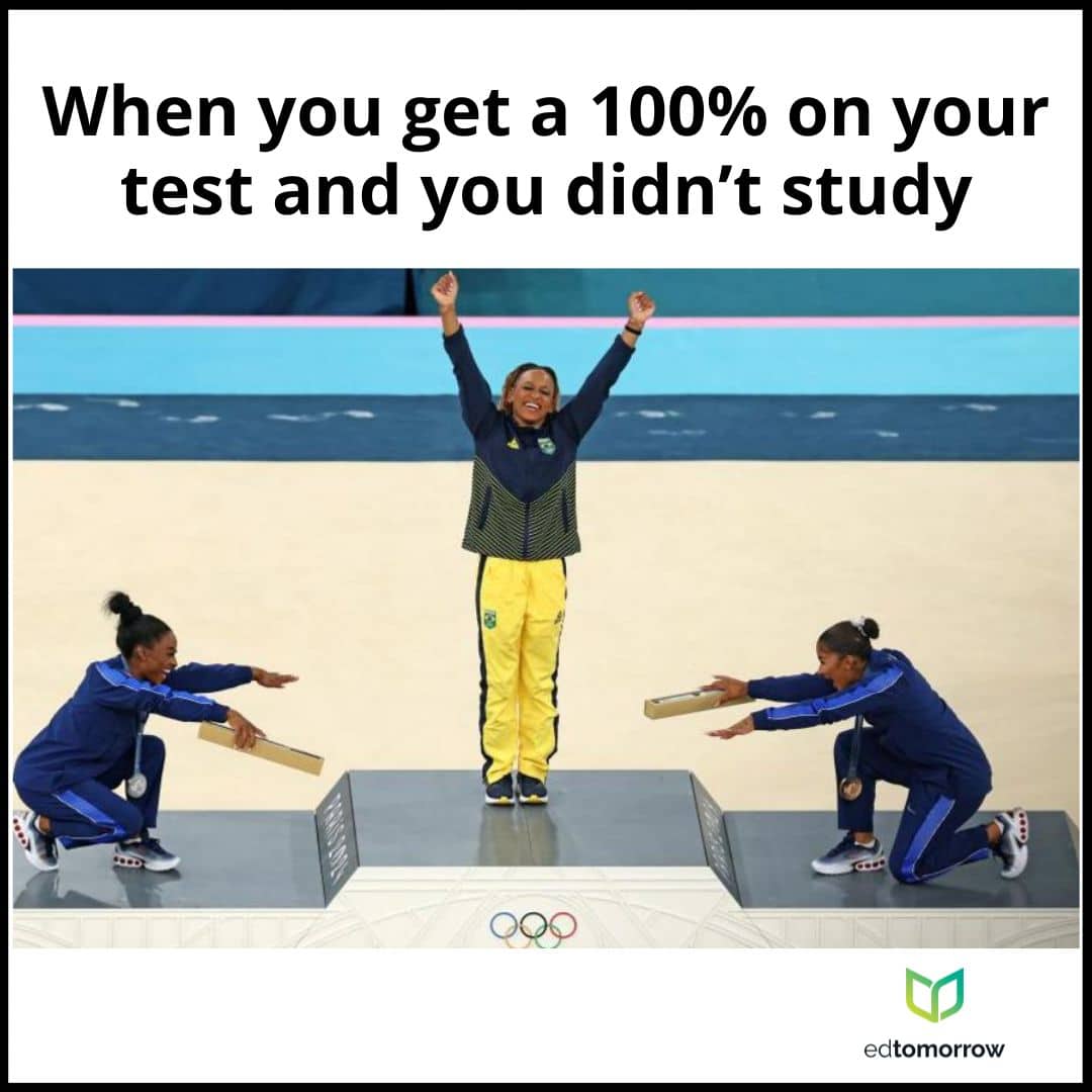 Rebeca Andrade Getting 100 on Your Test
