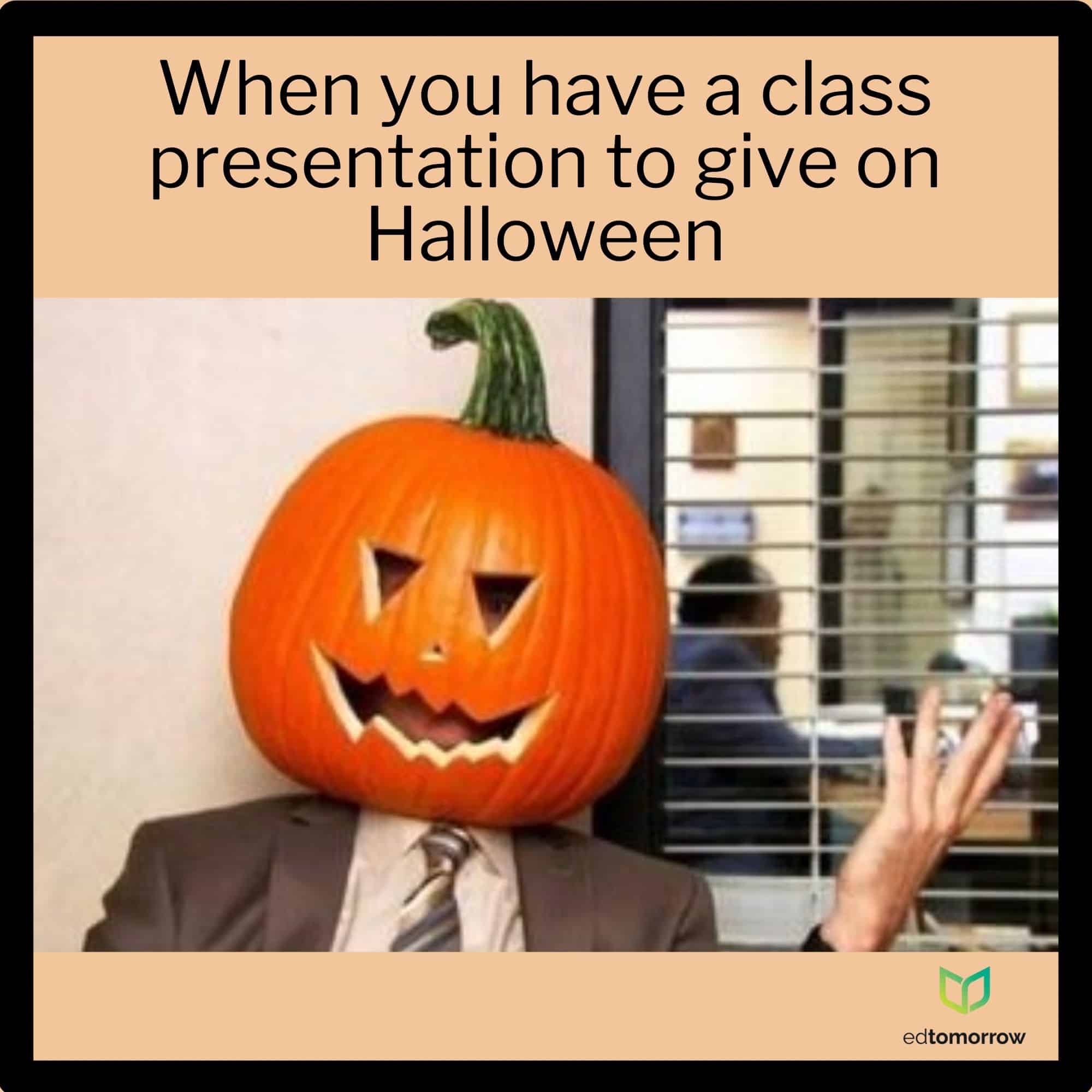 Dwight Schrute Halloween Presentation in Class