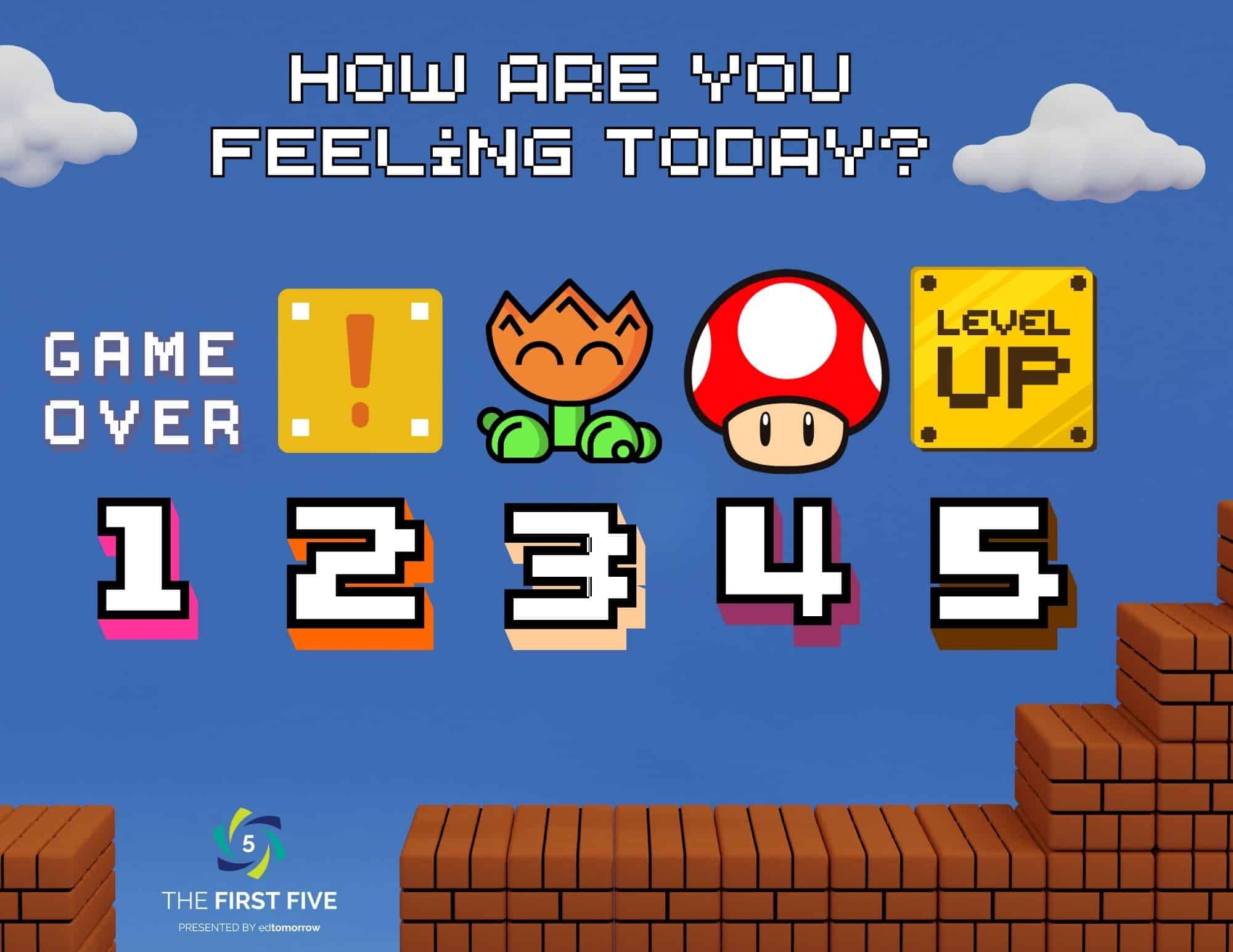 Video Game Icon Emotions Check In