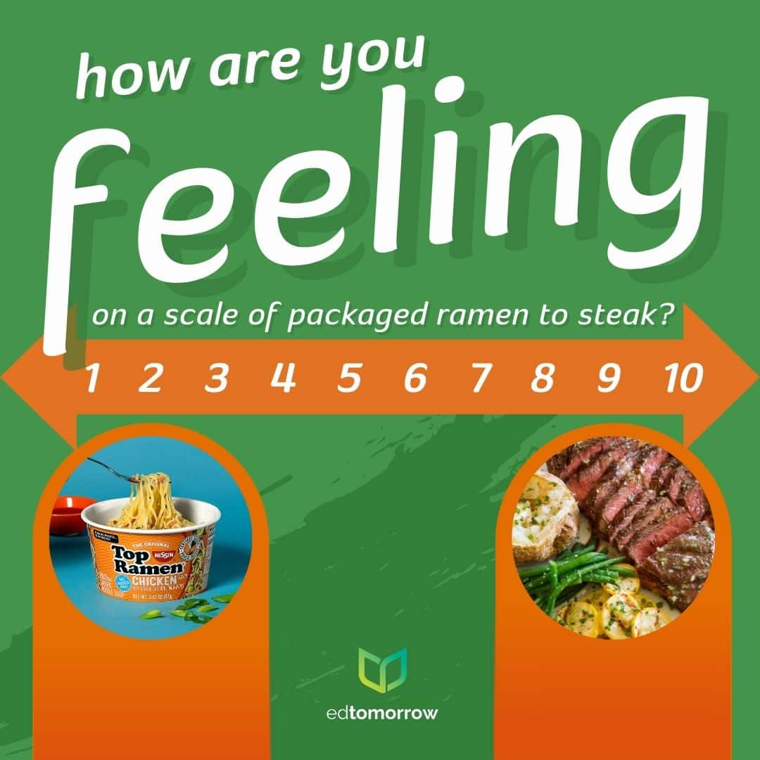 Scale Of Ramen To Steak Check In