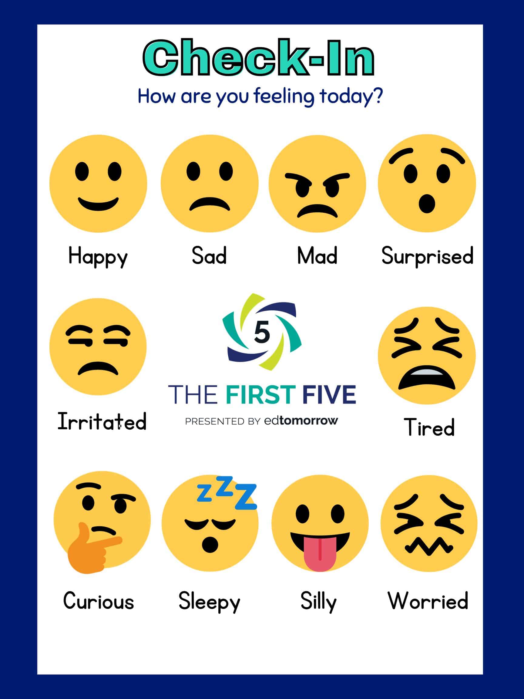 Kids Emoji 10 Check In