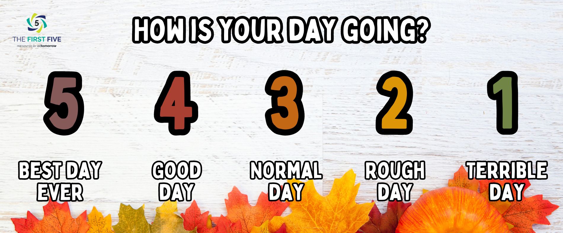 How Is Your Day Autumn Leaves Check In