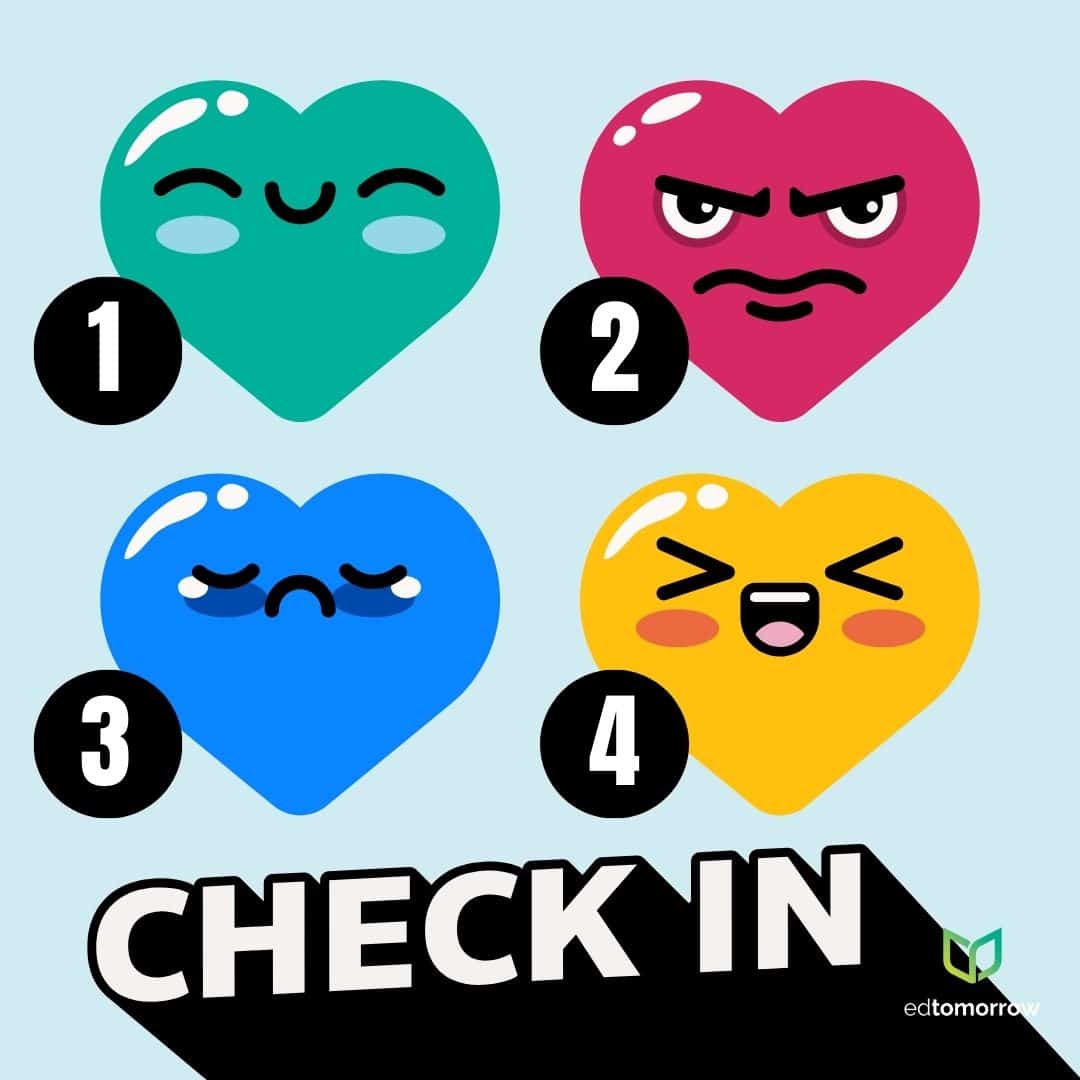 Colorful Hearts Check In