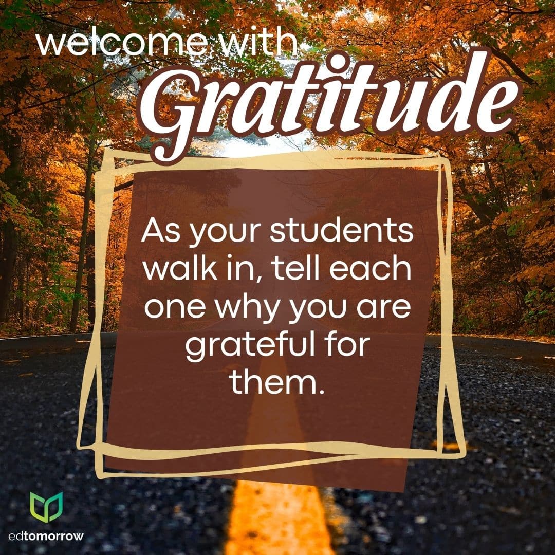 Welcome With Gratitude Today