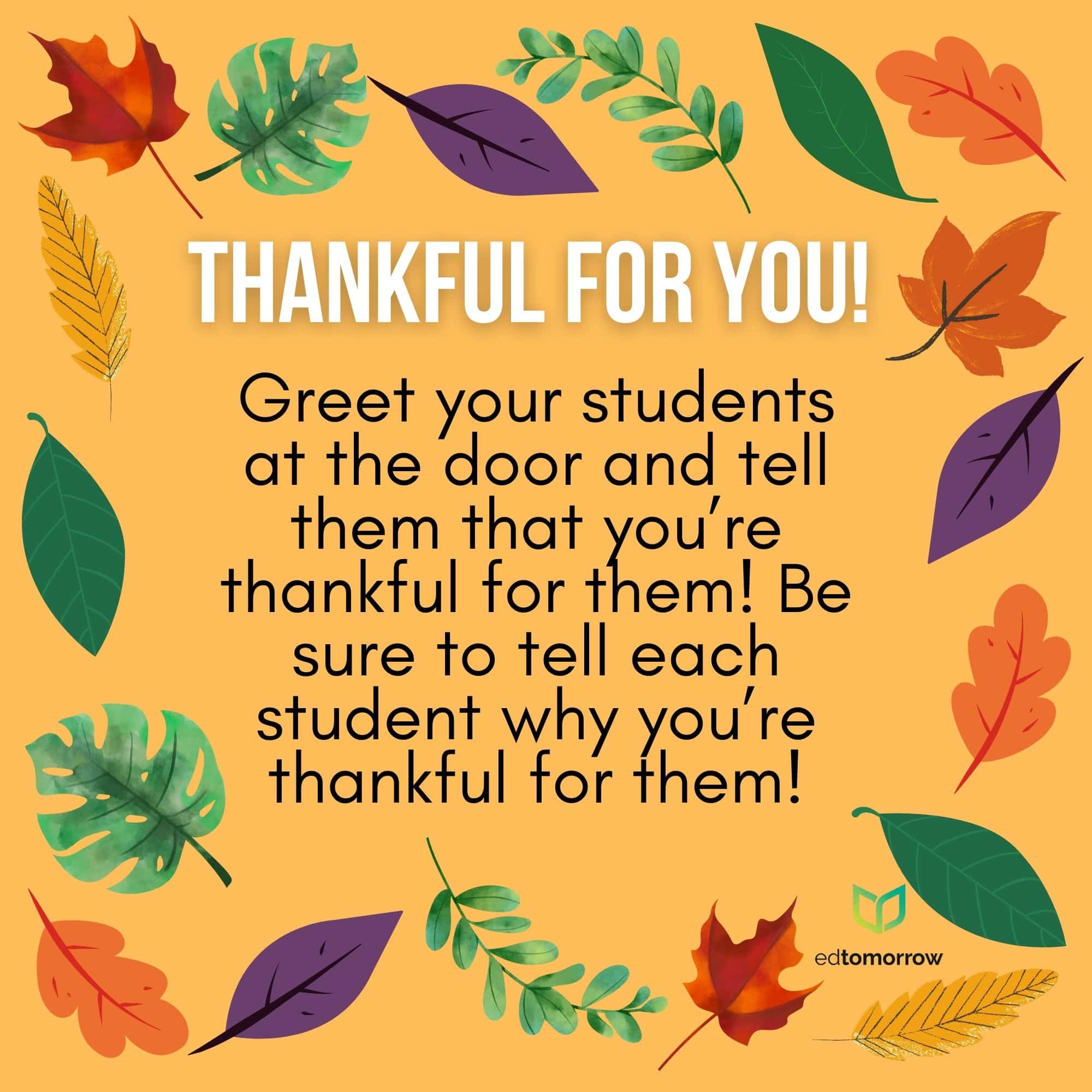 Thank Your Students