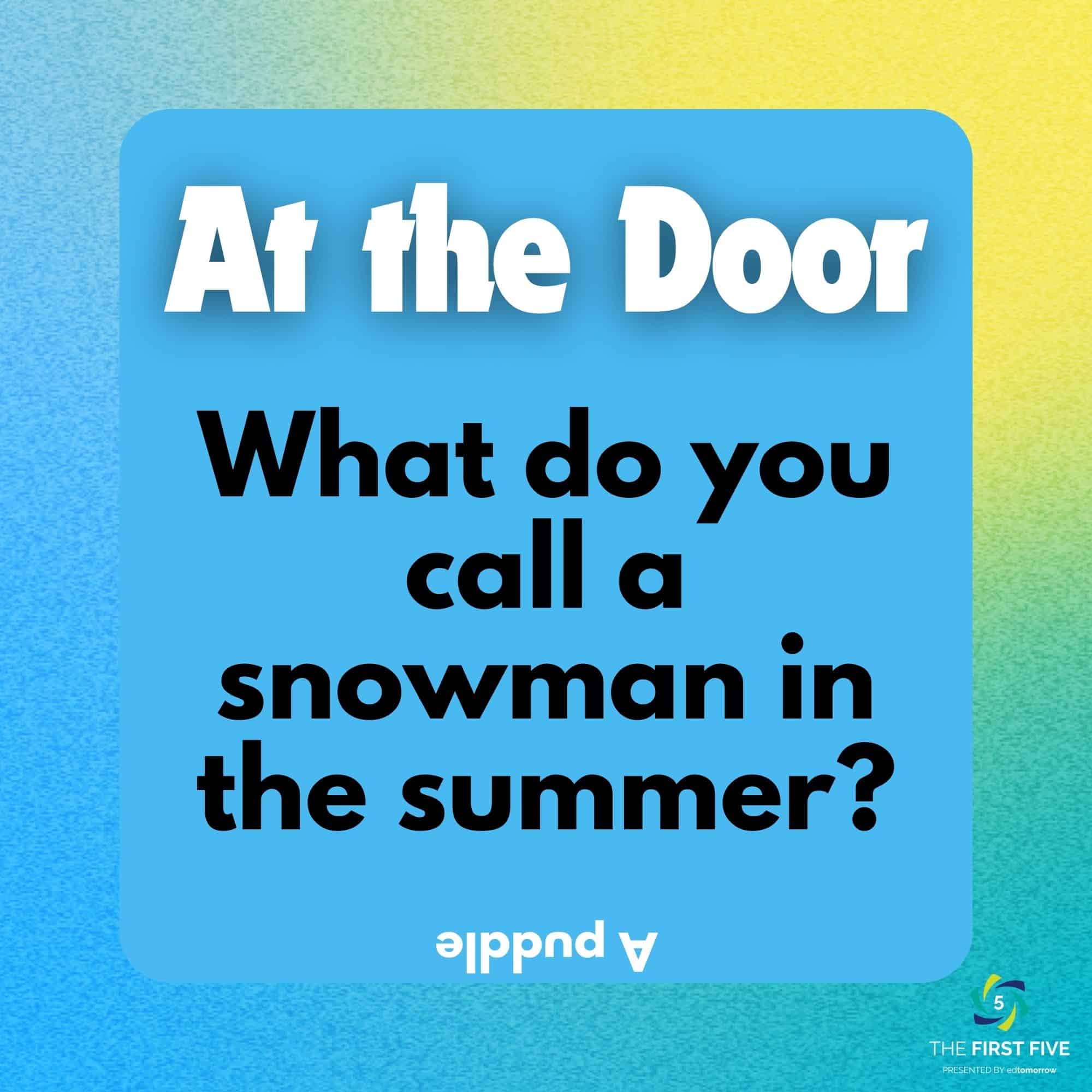 Summer Snowman Joke