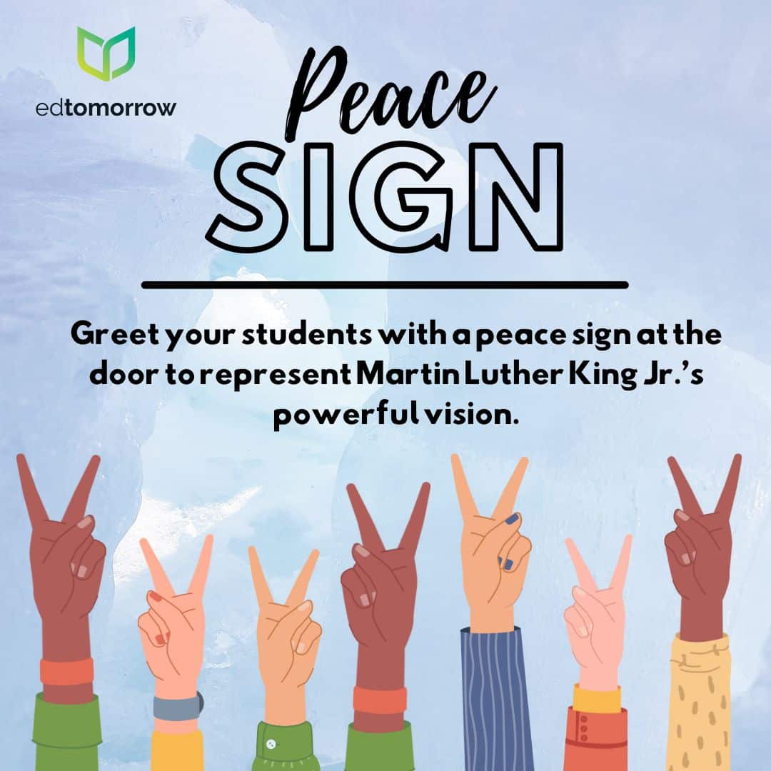Peace Sign MLK Jr