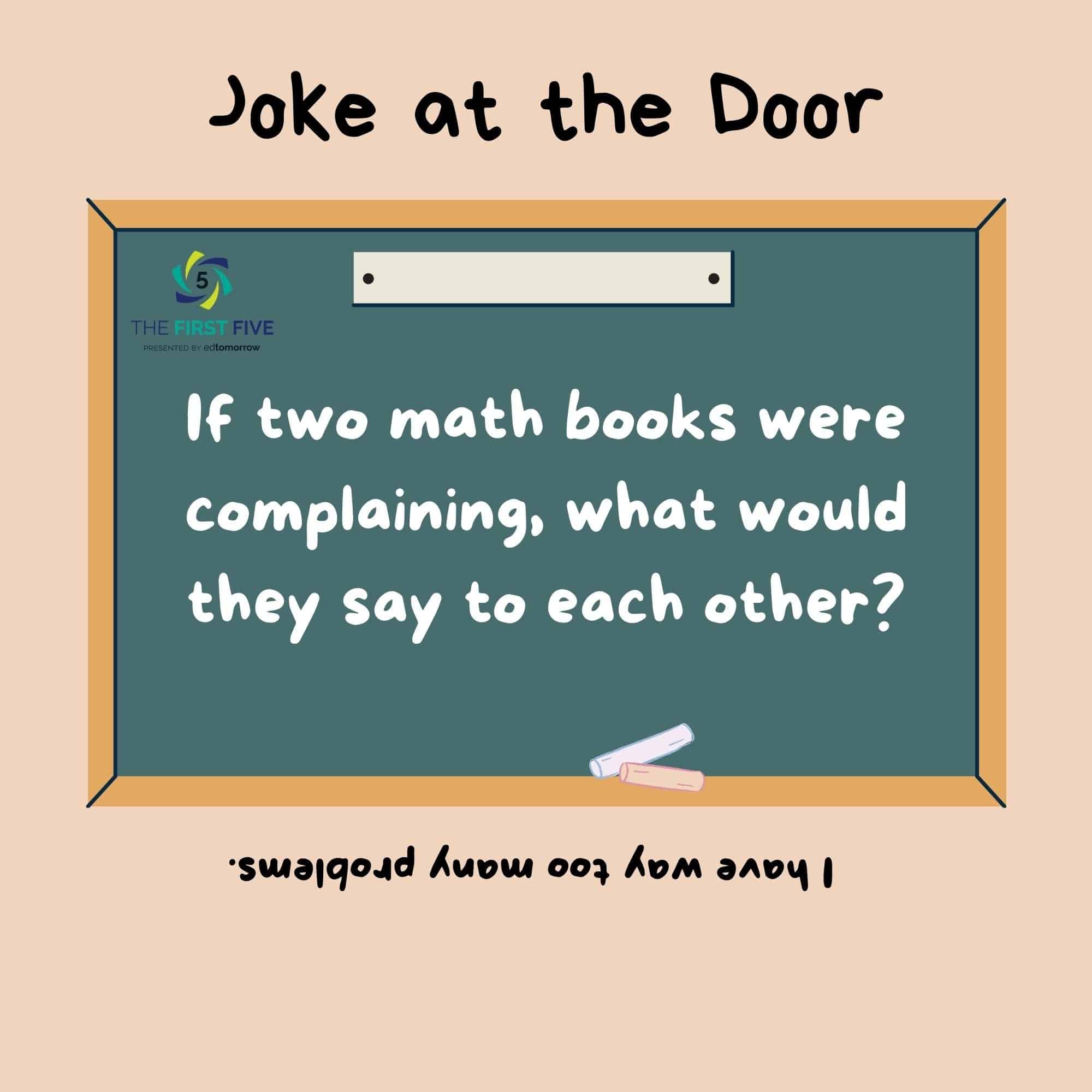 Joke Two Math Books