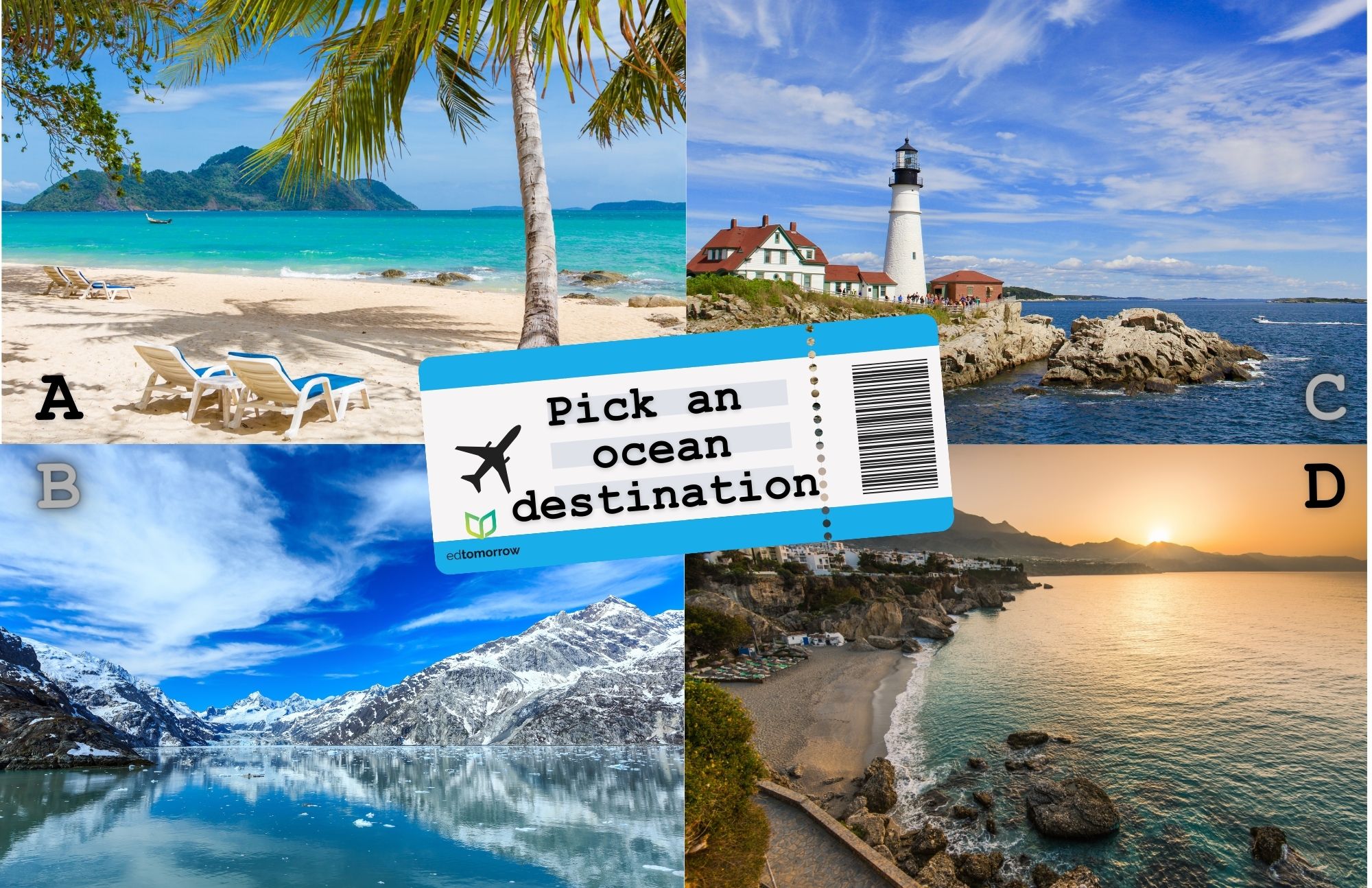 Pick One Ocean Desination