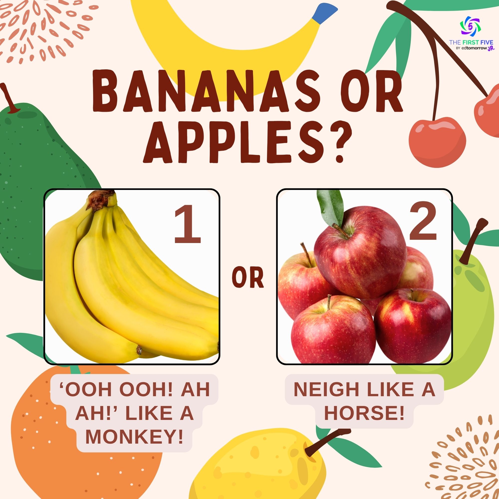 Bananas or Apples