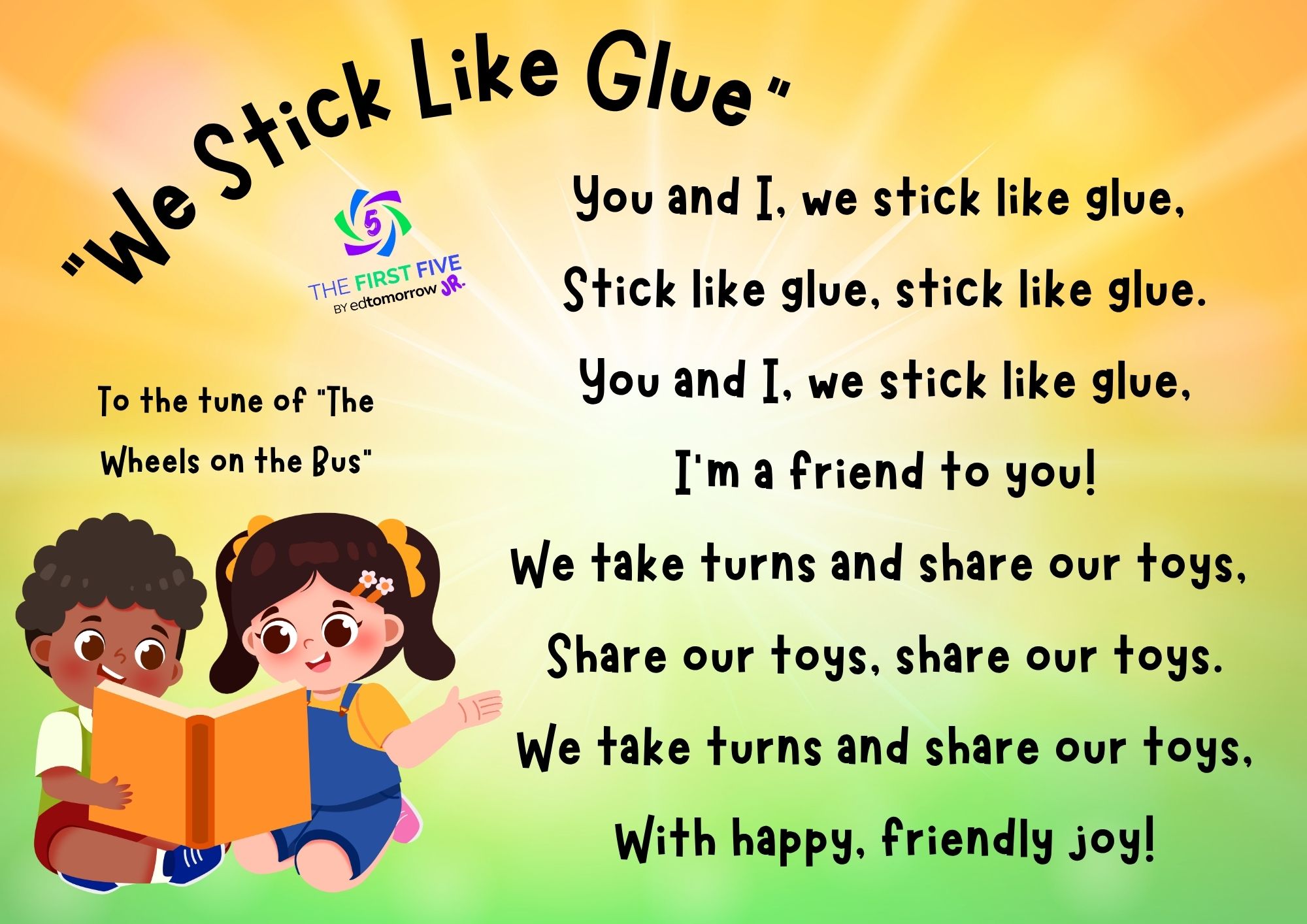We Stick Like Glue Song